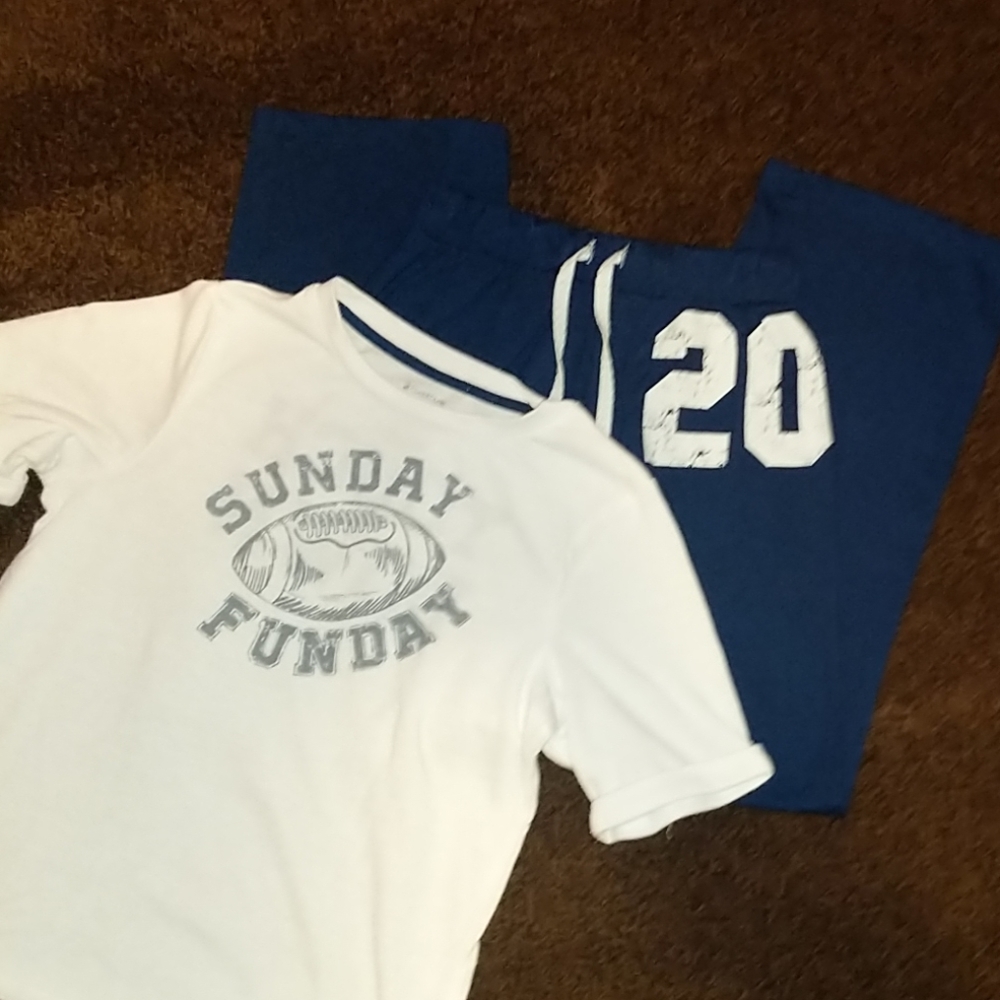 Cuddle Duds Football Boys PJ Set